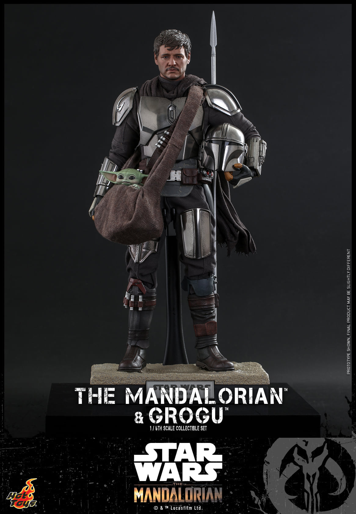 Hot Toys Star Wars: The Mandalorian™ - 1/6th scale The Mandalorian™ and Grogu™ Collectible Set TMS051