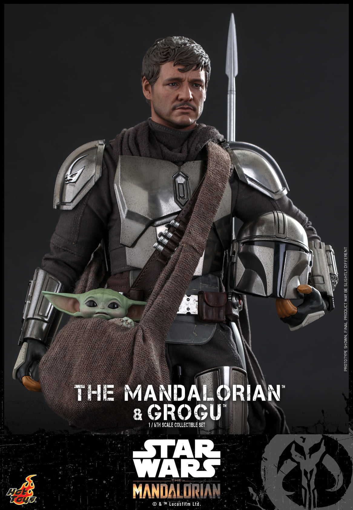 Hot Toys Star Wars: The Mandalorian™ - 1/6th scale The Mandalorian™ and Grogu™ Collectible Set TMS051