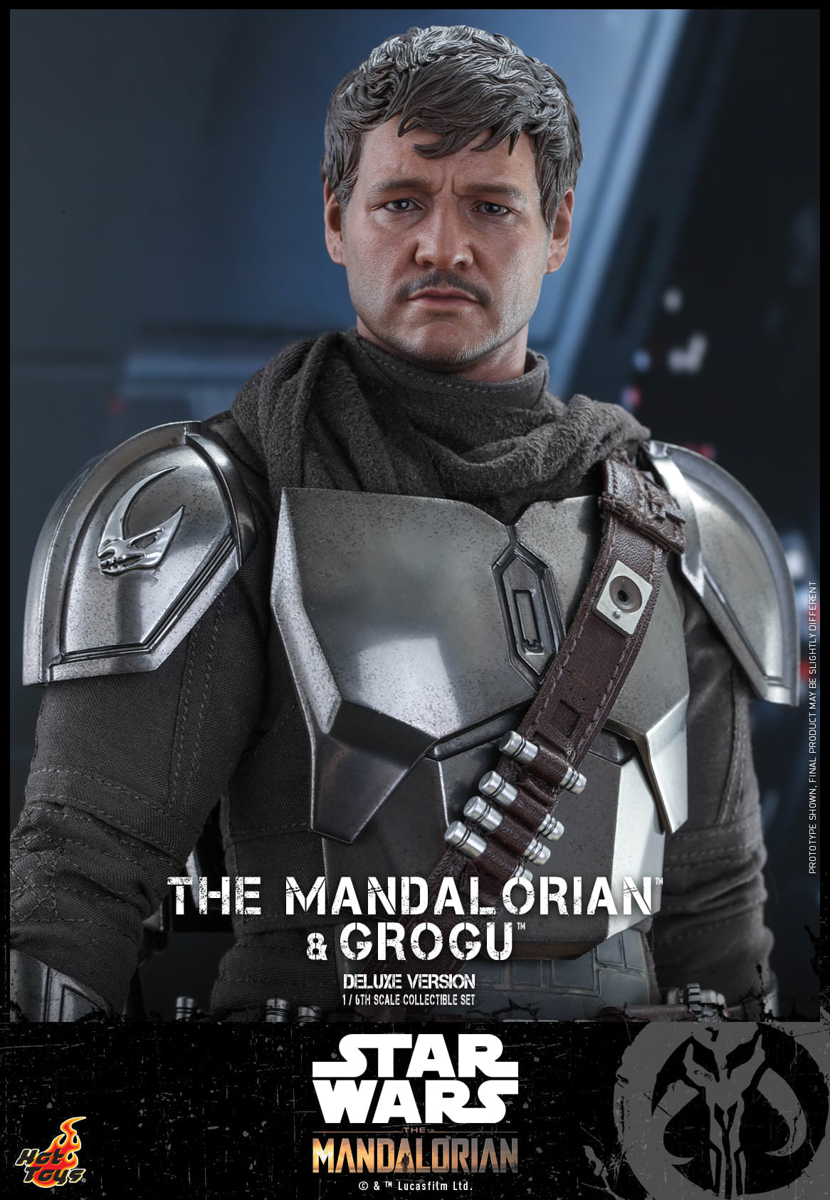 Hot Toys Star Wars: The Mandalorian™ - 1/6th scale The Mandalorian™ and Grogu™ Collectible Set (Deluxe Version) TMS052