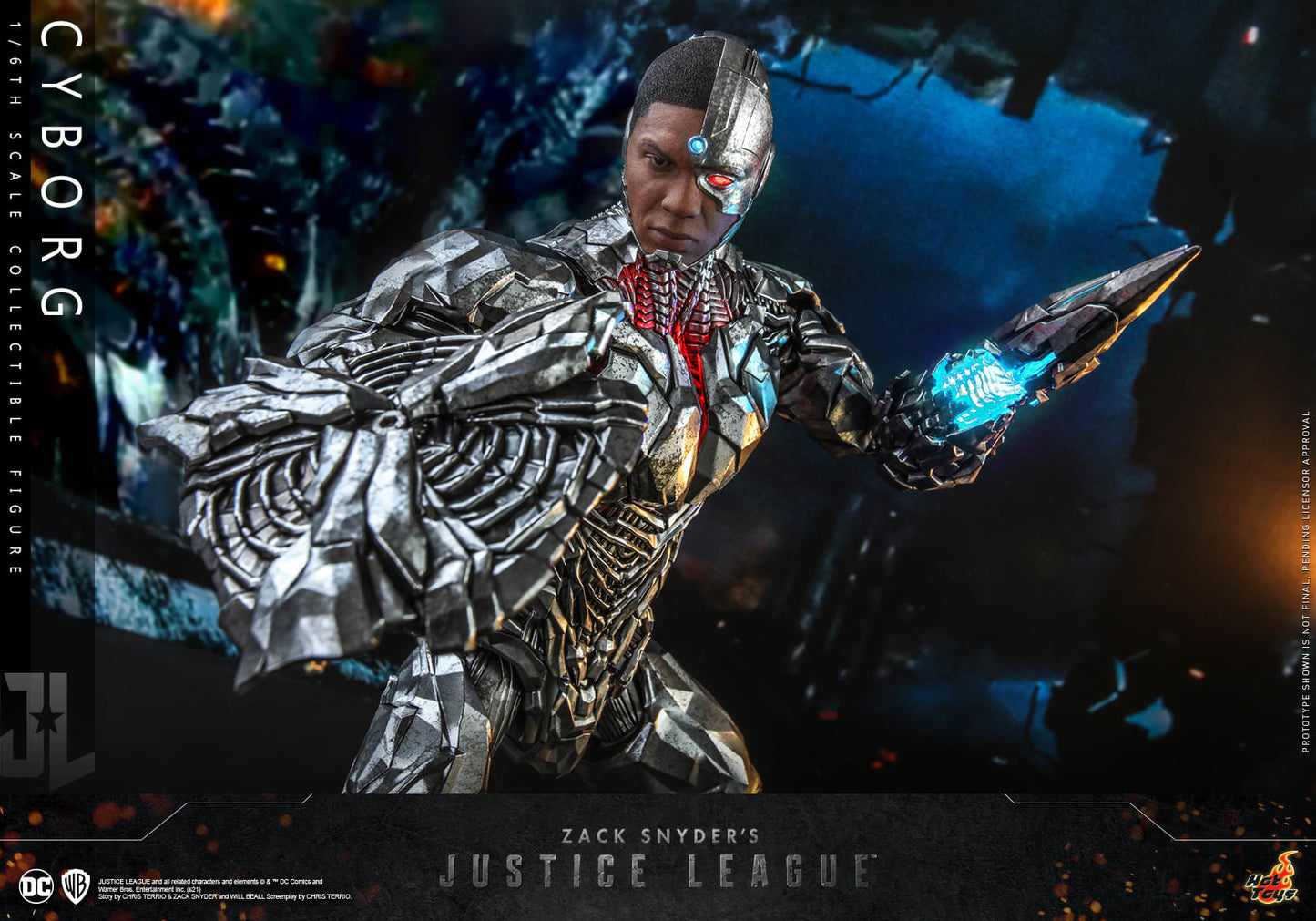 Hot Toys Zack Snyder's Justice League Cyborg 1/6th Scale Collectible Figure TMS057 (Regular Edition)