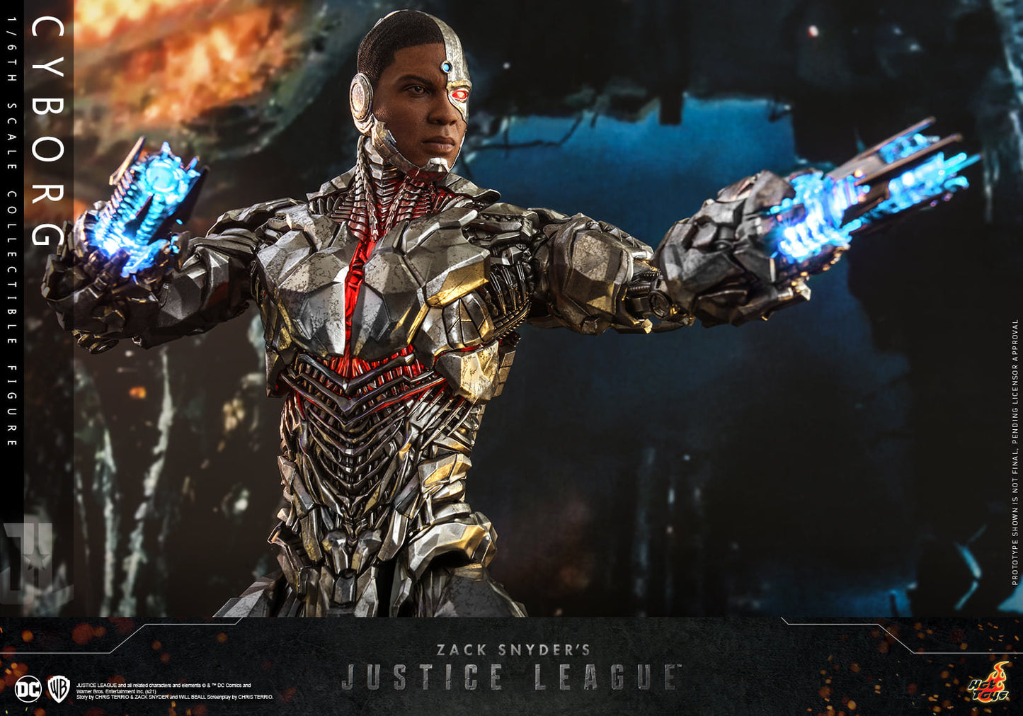 Hot Toys Zack Snyder's Justice League Cyborg 1/6th Scale Collectible Figure TMS057 (Regular Edition)