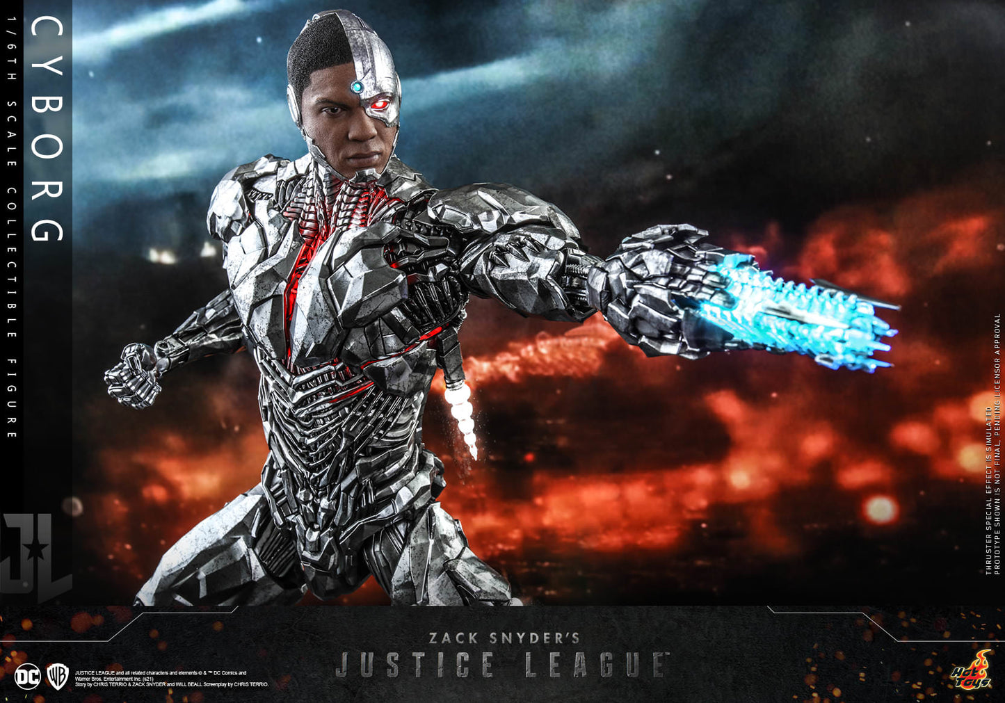 Hot Toys Zack Snyder's Justice League Cyborg 1/6th Scale Collectible Figure TMS057 (Regular Edition)