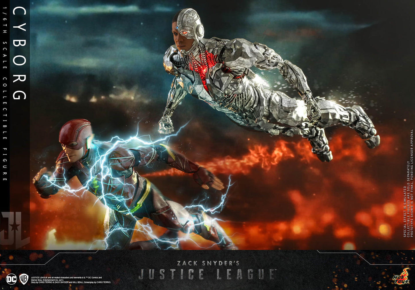 Hot Toys Zack Snyder's Justice League Cyborg 1/6th Scale Collectible Figure TMS057 (Regular Edition)