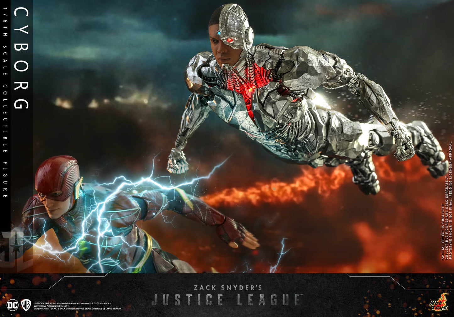 Hot Toys Zack Snyder's Justice League Cyborg 1/6th Scale Collectible Figure TMS057 (Regular Edition)