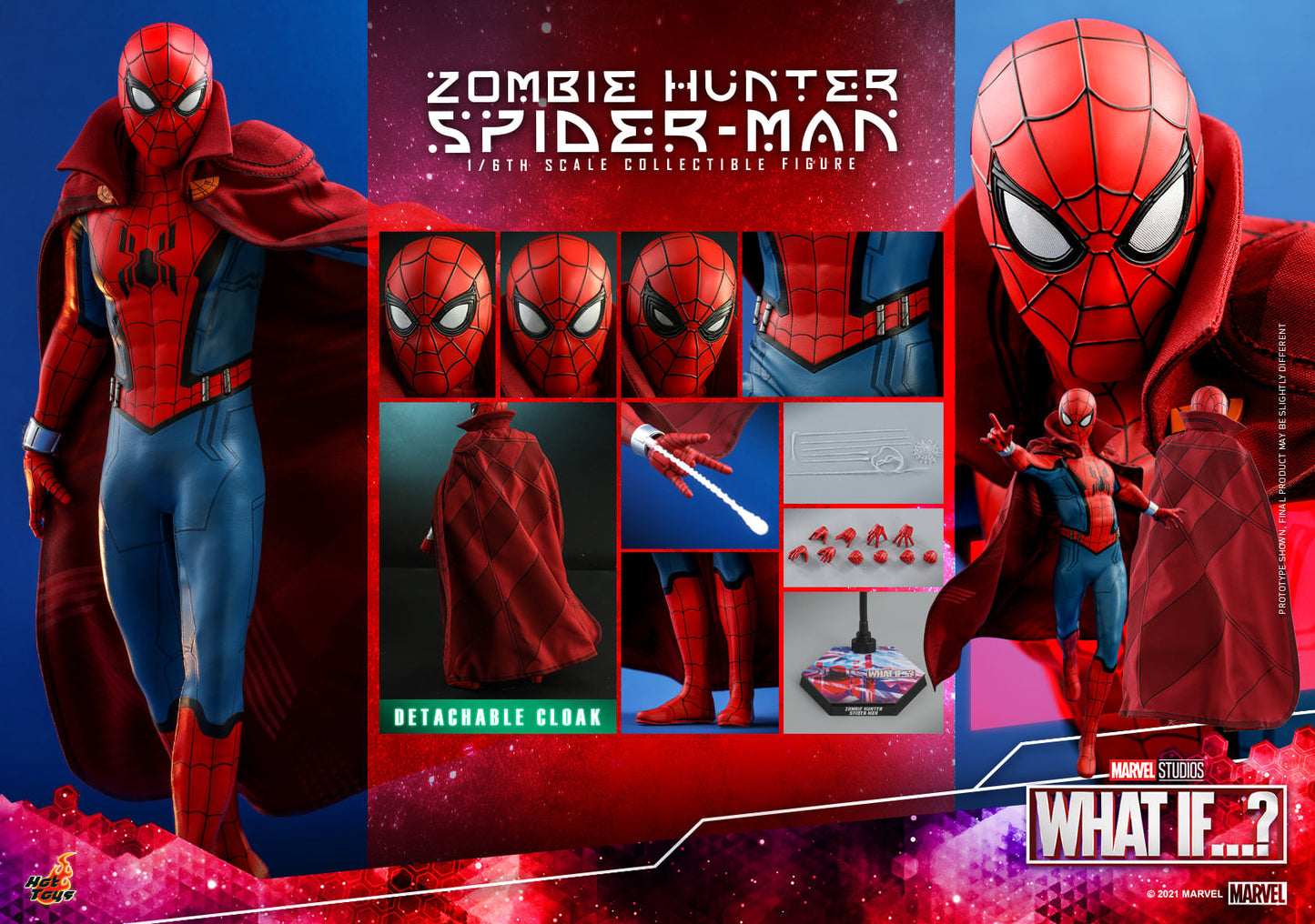 Hot Toys What If…? - 1:6 Scale Zombie Hunter Spider-Man Collectible Figure TMS058