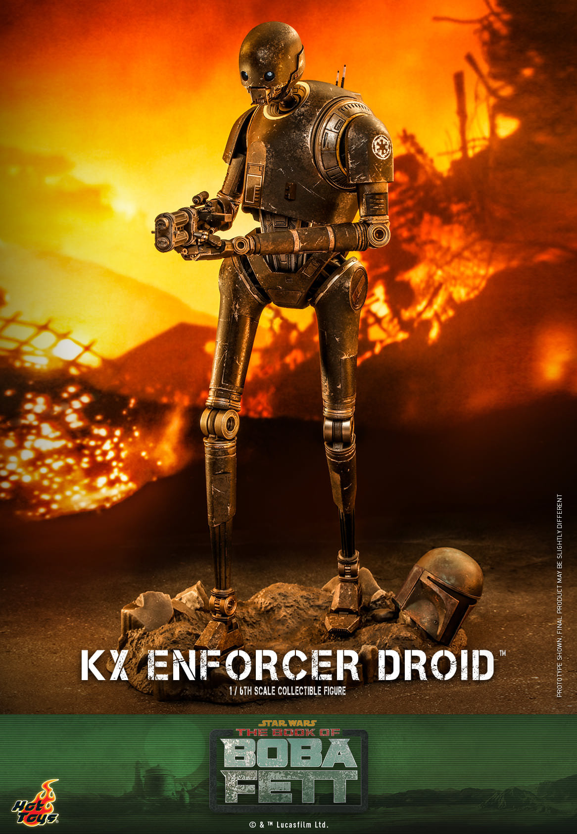 Hot Toys Star Wars : The Book Of Boba Fett™ - KX Enforcer Droid™ 1:6 Scale Collectible Figure TMS072