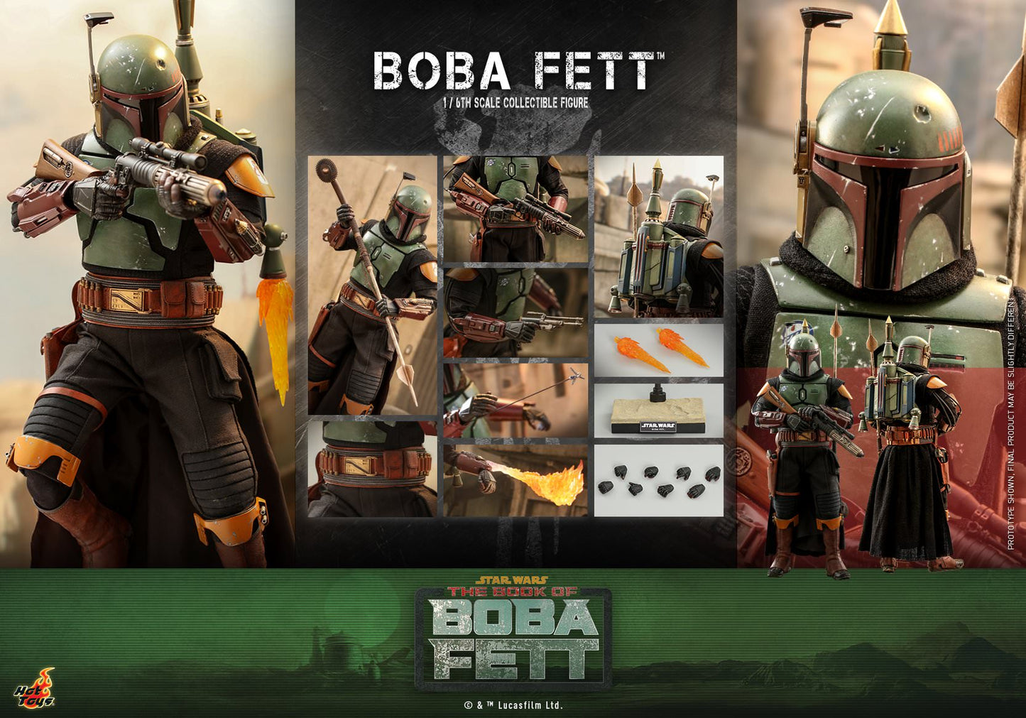 Hot Toys "Star Wars: The Book Of Boba Fett™" 1/6th scale Boba Fett™ Collectible Figure TMS078