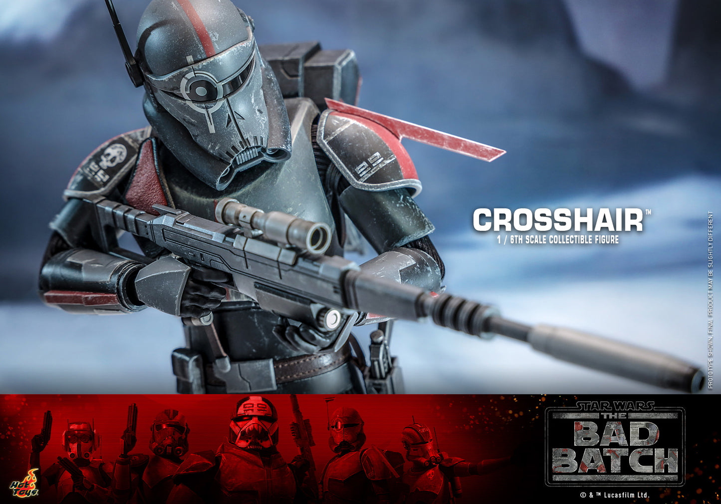 Hot Toys Star Wars: The Bad Batch™ Crosshair™ 1:6 Scale Collectible Figure TMS087