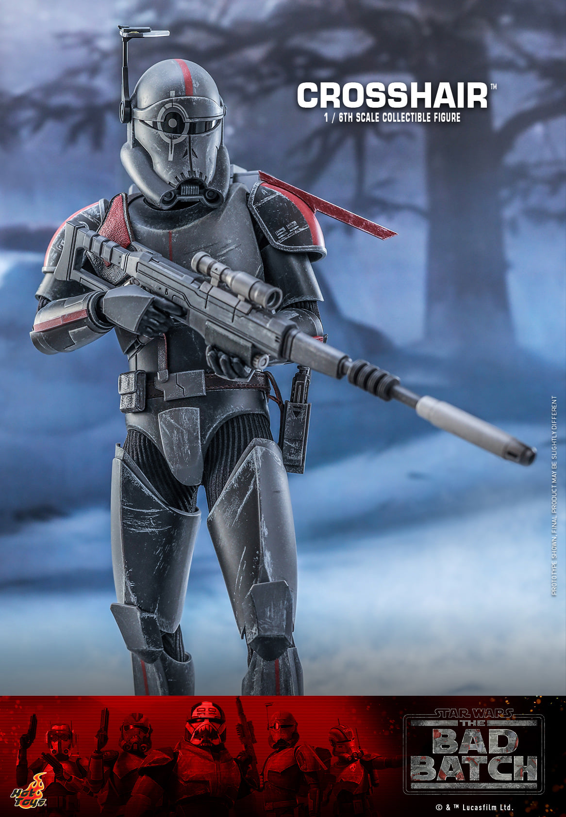 Hot Toys Star Wars: The Bad Batch™ Crosshair™ 1:6 Scale Collectible Figure TMS087