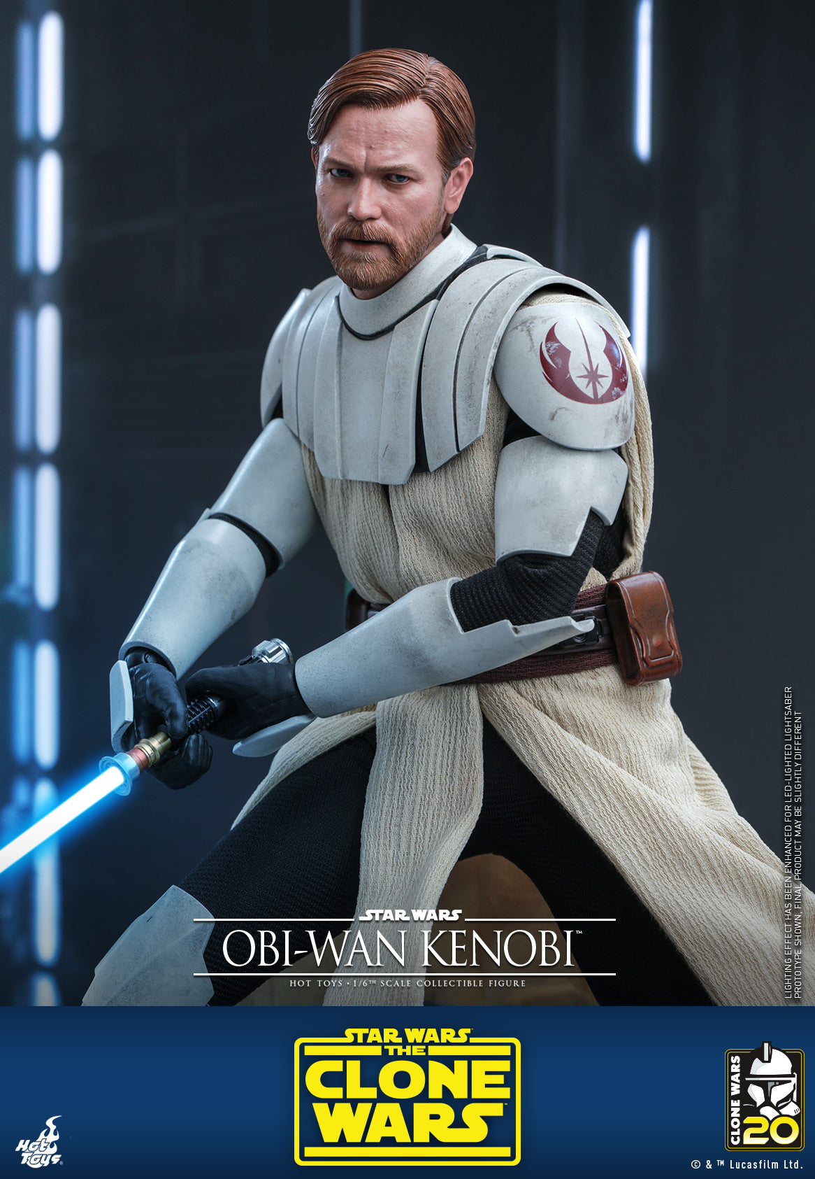 Hot Toys Star Wars: The Clone Wars - Obi-wan Kenobi™ 1:6 Scale Collectible Figure TMS095