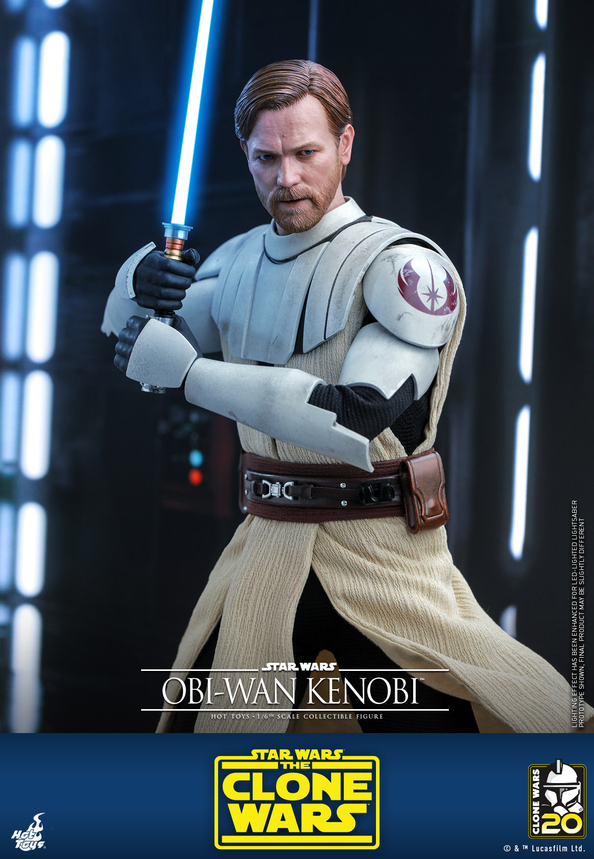 Hot Toys Star Wars: The Clone Wars - Obi-wan Kenobi™ 1:6 Scale Collectible Figure TMS095