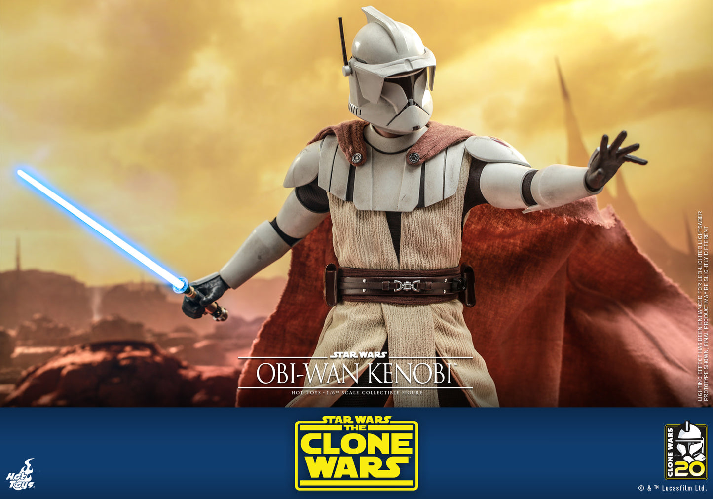 Hot Toys Star Wars: The Clone Wars - Obi-wan Kenobi™ 1:6 Scale Collectible Figure TMS095