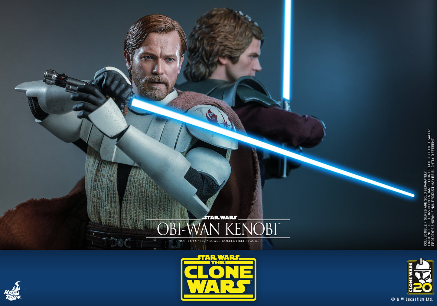 Hot Toys Star Wars: The Clone Wars - Obi-wan Kenobi™ 1:6 Scale Collectible Figure TMS095