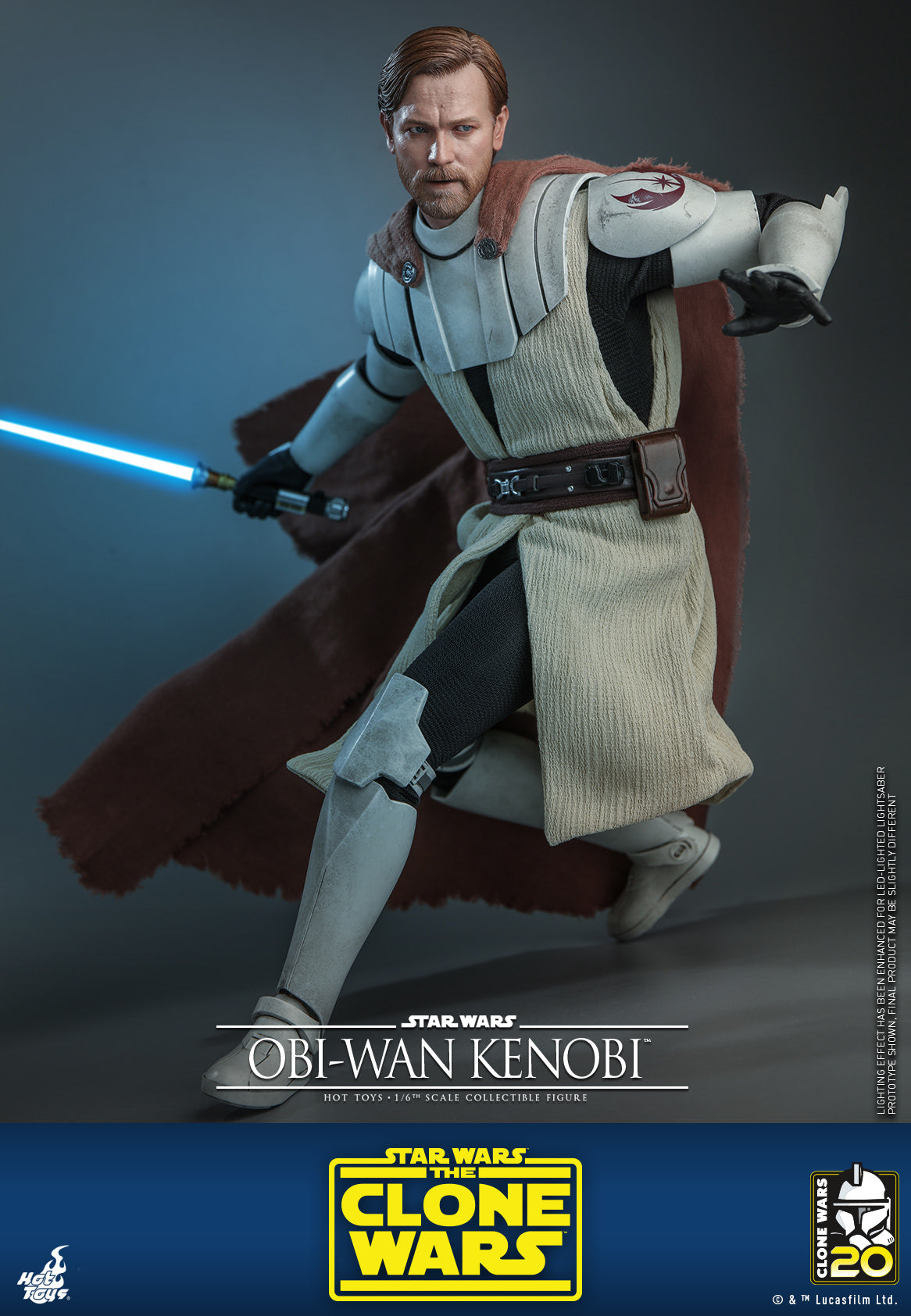 Hot Toys Star Wars: The Clone Wars - Obi-wan Kenobi™ 1:6 Scale Collectible Figure TMS095