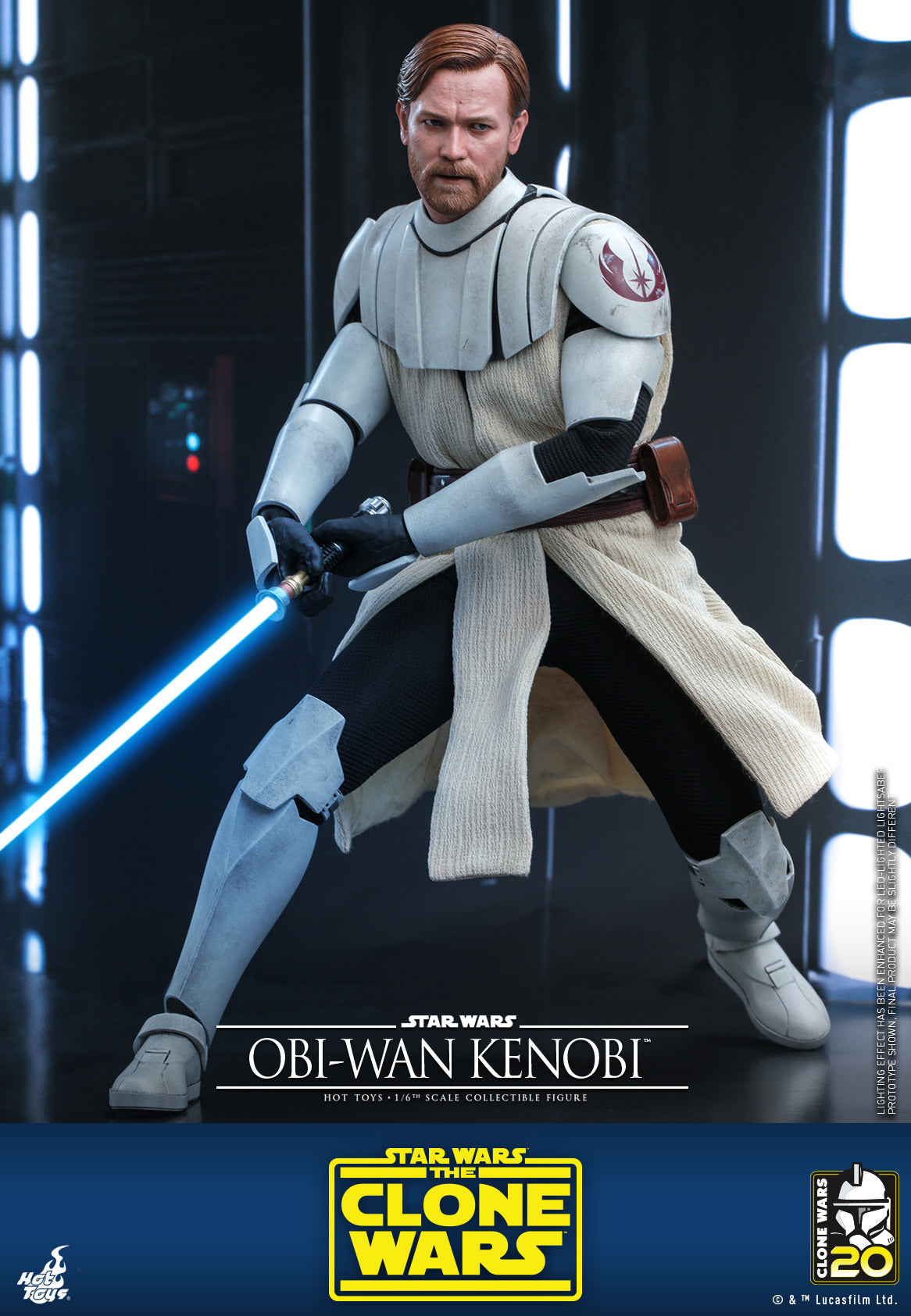 Hot Toys Star Wars: The Clone Wars - Obi-wan Kenobi™ 1:6 Scale Collectible Figure TMS095