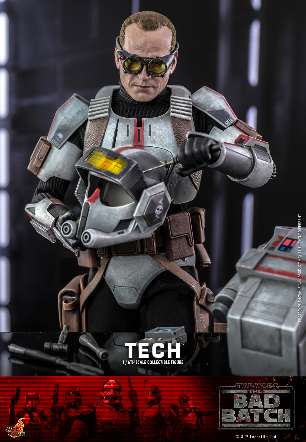 Hot Toys Star Wars: The Bad Batch™ Tech™ 1:6 Scale Collectible Figure TMS098