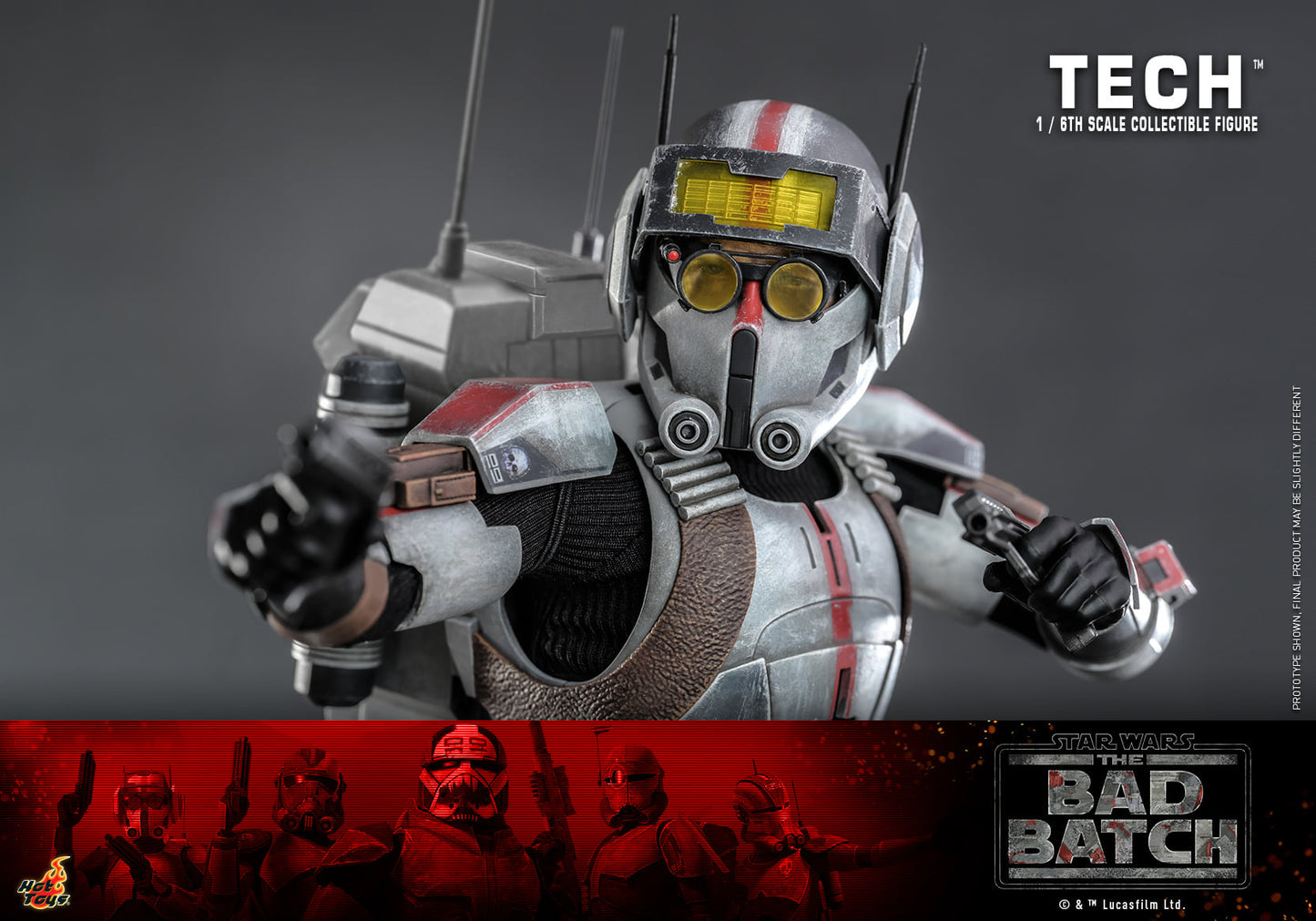 Hot Toys Star Wars: The Bad Batch™ Tech™ 1:6 Scale Collectible Figure TMS098