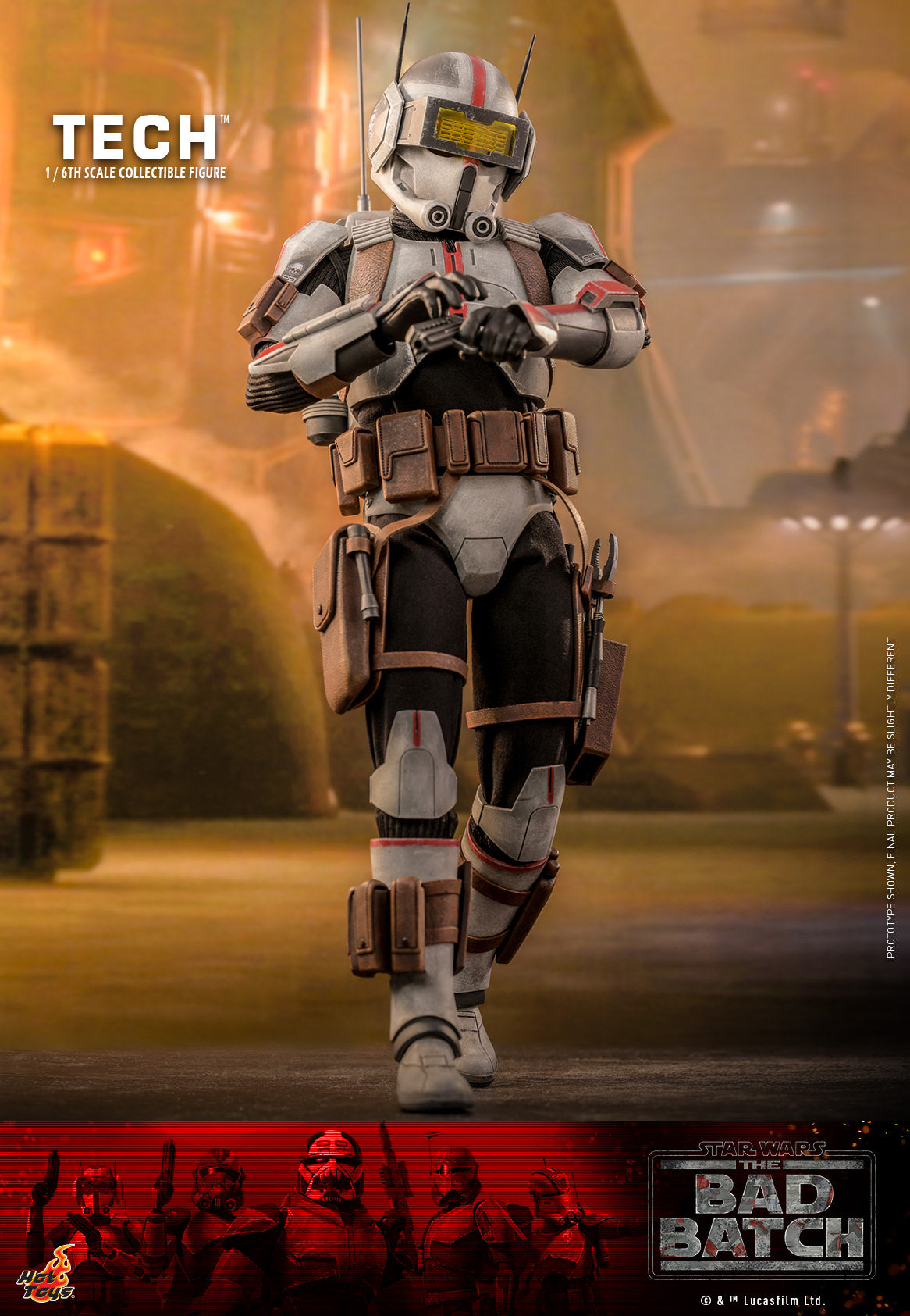 Hot Toys Star Wars: The Bad Batch™ Tech™ 1:6 Scale Collectible Figure TMS098