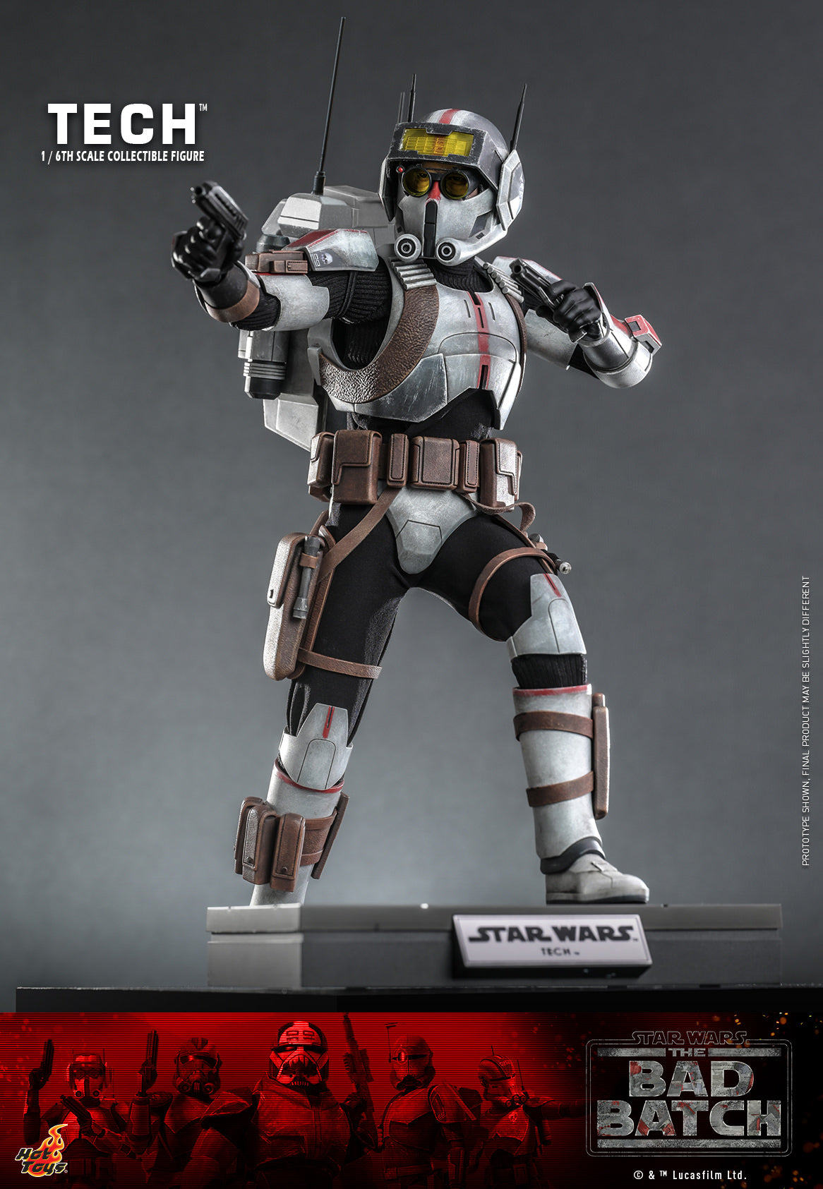 Hot Toys Star Wars: The Bad Batch™ Tech™ 1:6 Scale Collectible Figure TMS098