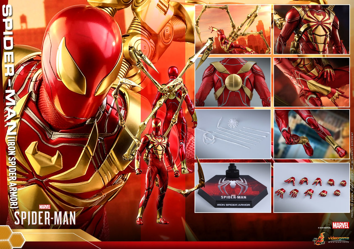 Hot Toys Spider-Man (Iron Spider Armor) 1/6th scale Collectible Figure VGM38