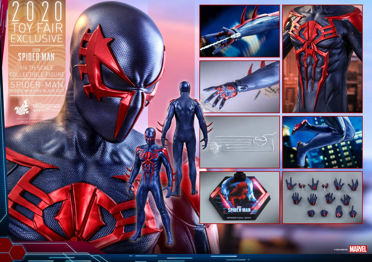 Hot Toys Marvel's Spider-Man - Spider-Man (Spider-Man 2099 Black Suit) VGM42