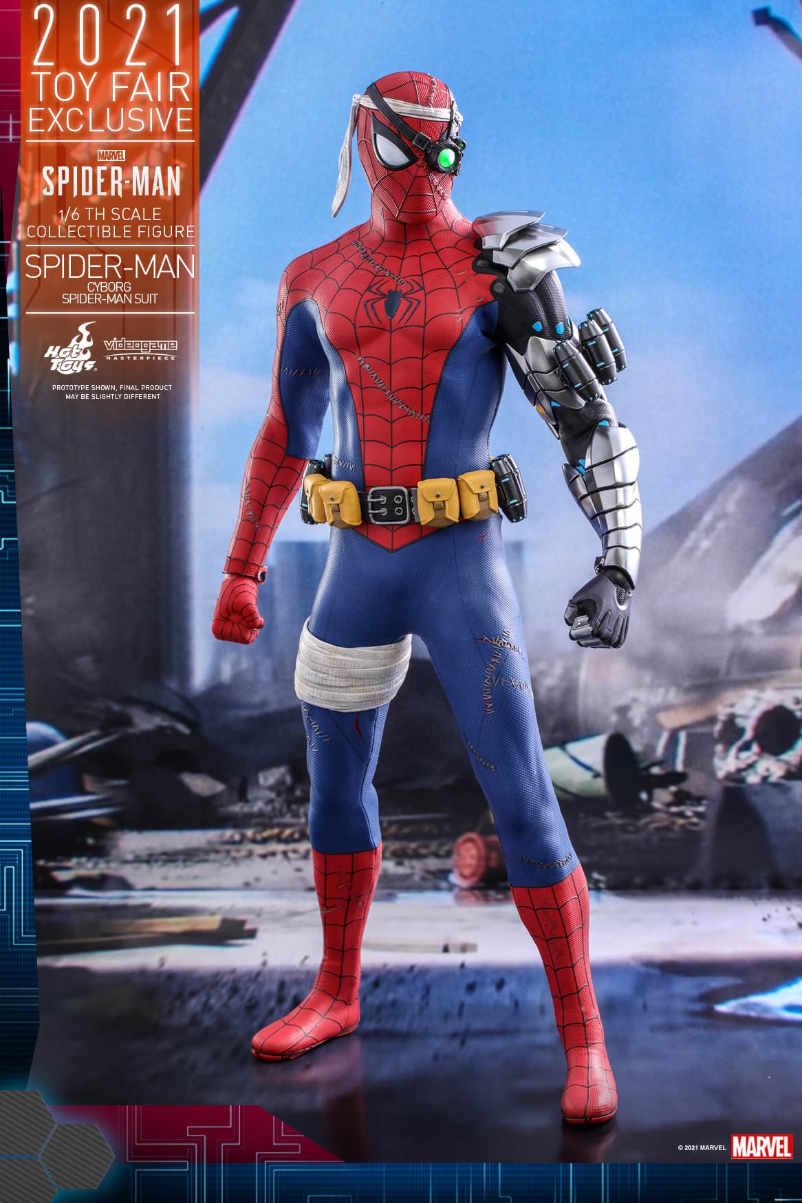 Hot Toys Marvel's Spider-Man - 1/6th scale Spider-Man (Cyborg Spider-Man Suit) Collectible Figure VGM51