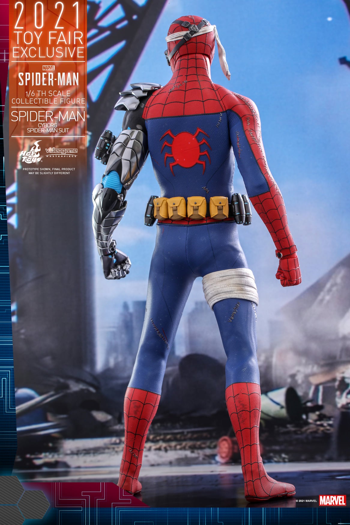 Hot Toys Marvel's Spider-Man - 1/6th scale Spider-Man (Cyborg Spider-Man Suit) Collectible Figure VGM51