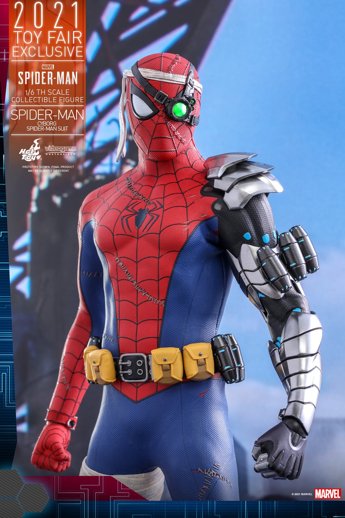 Hot Toys Marvel's Spider-Man - 1/6th scale Spider-Man (Cyborg Spider-Man Suit) Collectible Figure VGM51