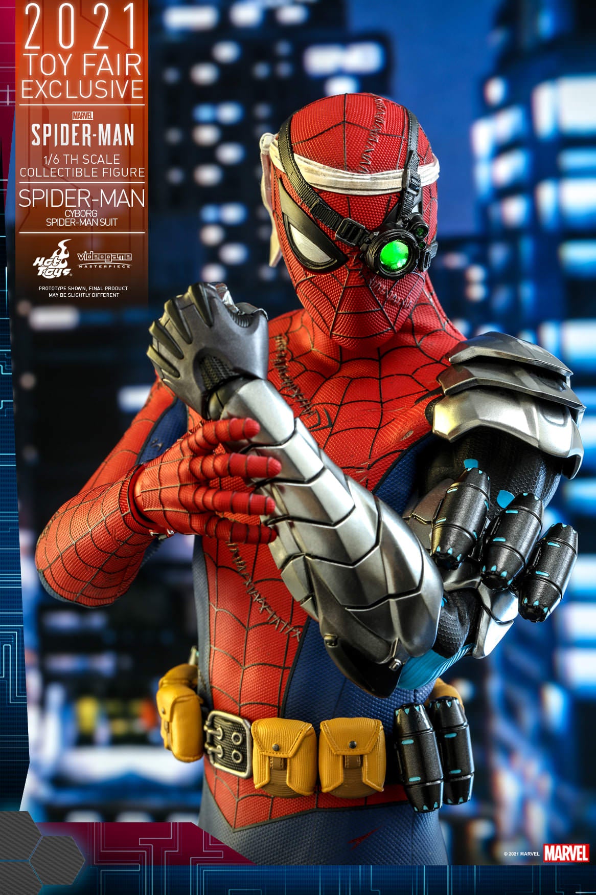 Hot Toys Marvel's Spider-Man - 1/6th scale Spider-Man (Cyborg Spider-Man Suit) Collectible Figure VGM51