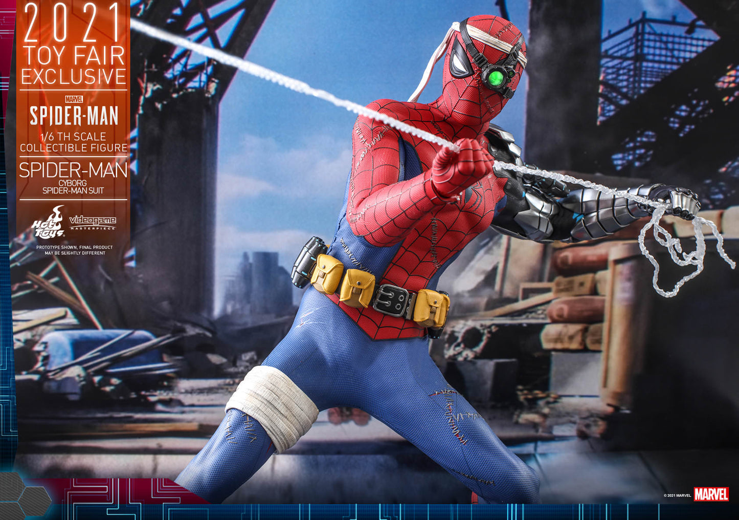 Hot Toys Marvel's Spider-Man - 1/6th scale Spider-Man (Cyborg Spider-Man Suit) Collectible Figure VGM51