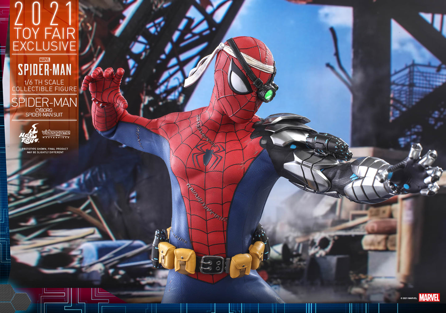 Hot Toys Marvel's Spider-Man - 1/6th scale Spider-Man (Cyborg Spider-Man Suit) Collectible Figure VGM51