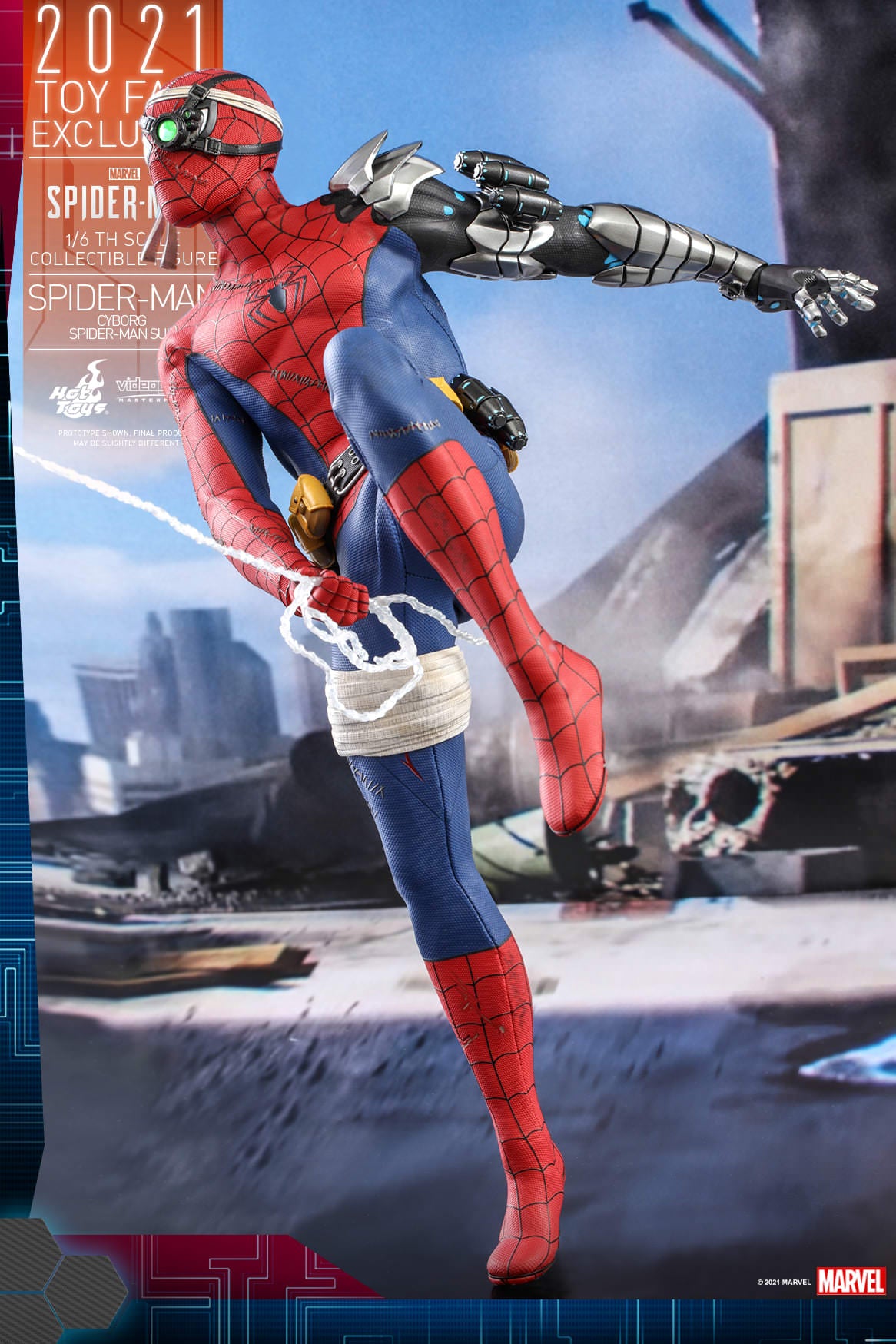 Hot Toys Marvel's Spider-Man - 1/6th scale Spider-Man (Cyborg Spider-Man Suit) Collectible Figure VGM51