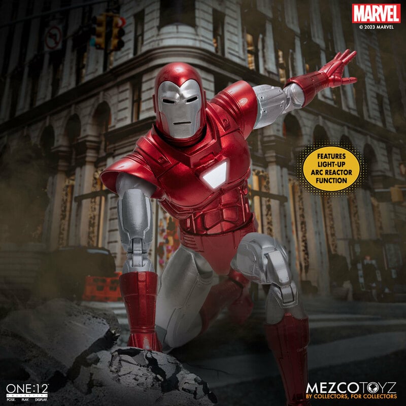 Mezco Toyz One:12 Collective Iron Man: Silver Centurion