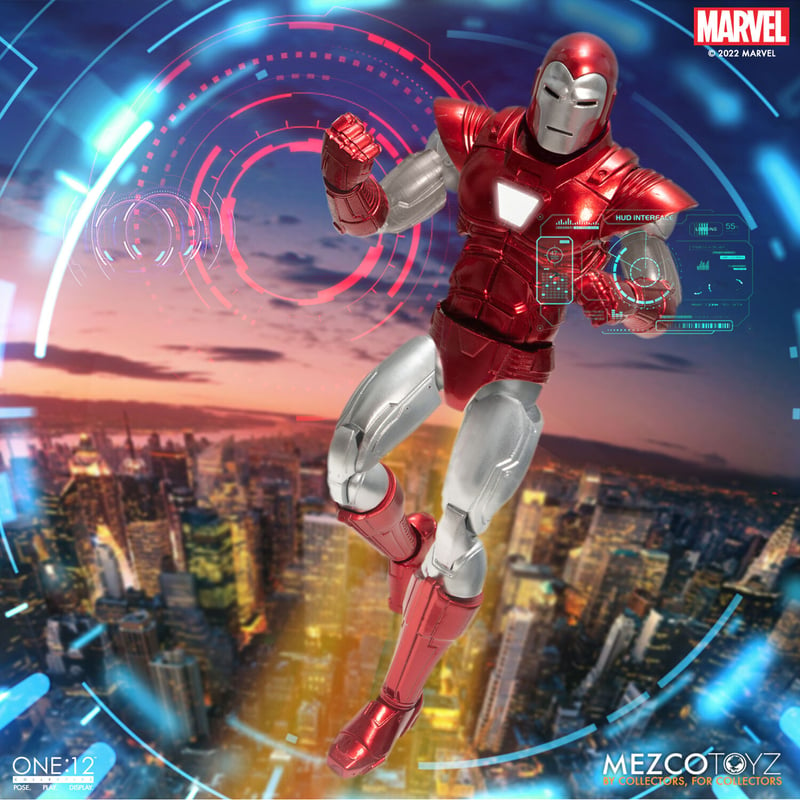 Mezco Toyz One:12 Collective Iron Man: Silver Centurion