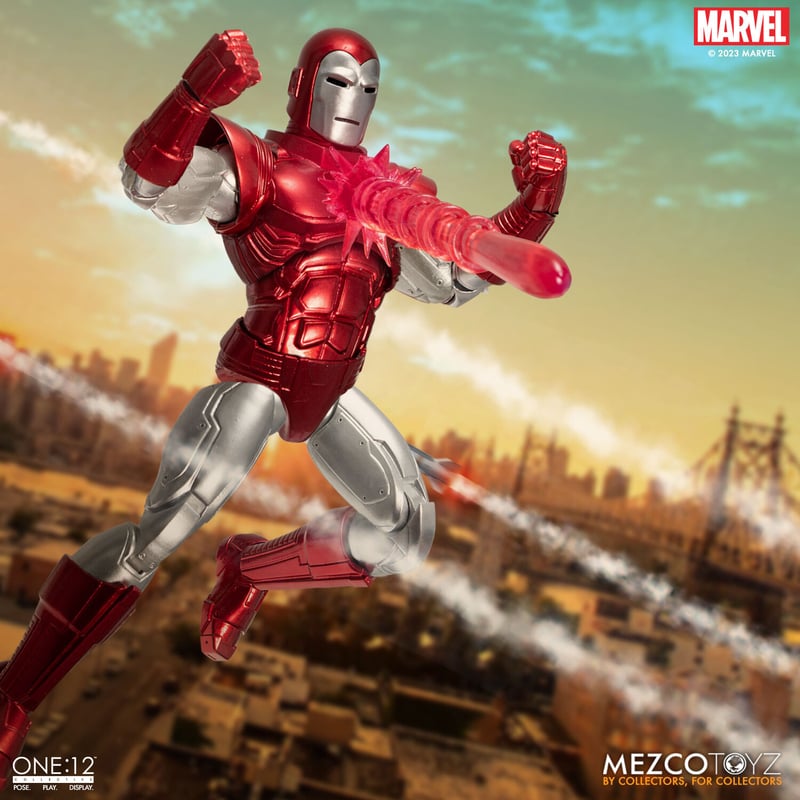 Mezco Toyz One:12 Collective Iron Man: Silver Centurion