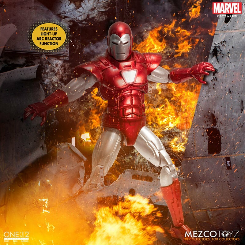 Mezco Toyz One:12 Collective Iron Man: Silver Centurion