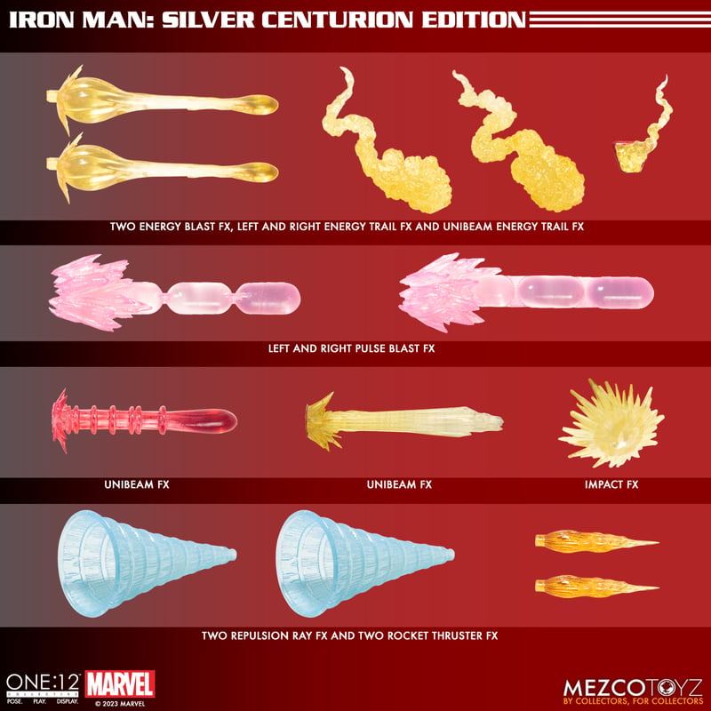 Mezco Toyz One:12 Collective Iron Man: Silver Centurion