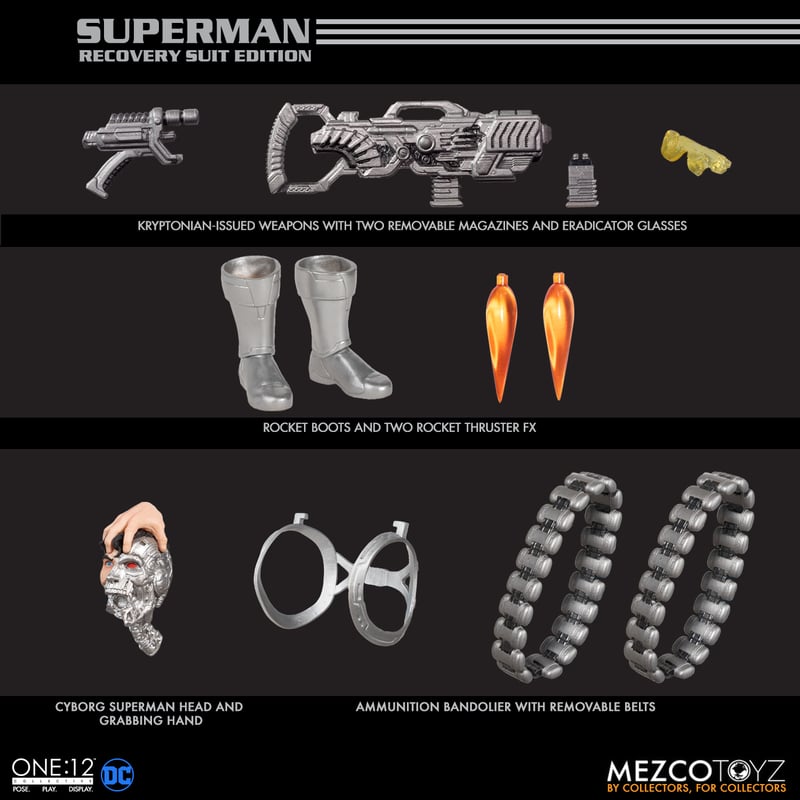 Mezco Toyz Superman: Recovery Suit Edition 1:12 Scale Collectible Figure