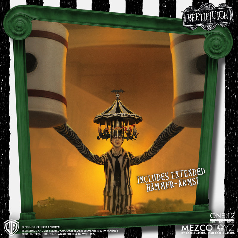 Mezco Toyz Beetlejuice - Deluxe Edition 1:12 Scale Collectible Figure 72502