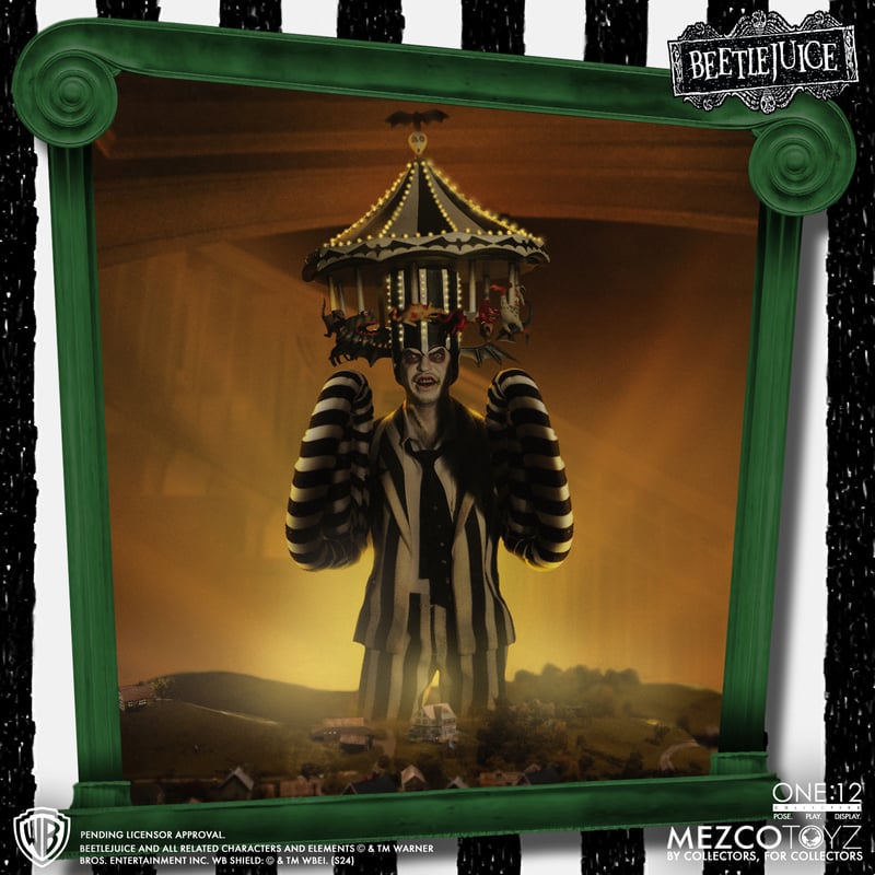 Mezco Toyz Beetlejuice - Deluxe Edition 1:12 Scale Collectible Figure 72502