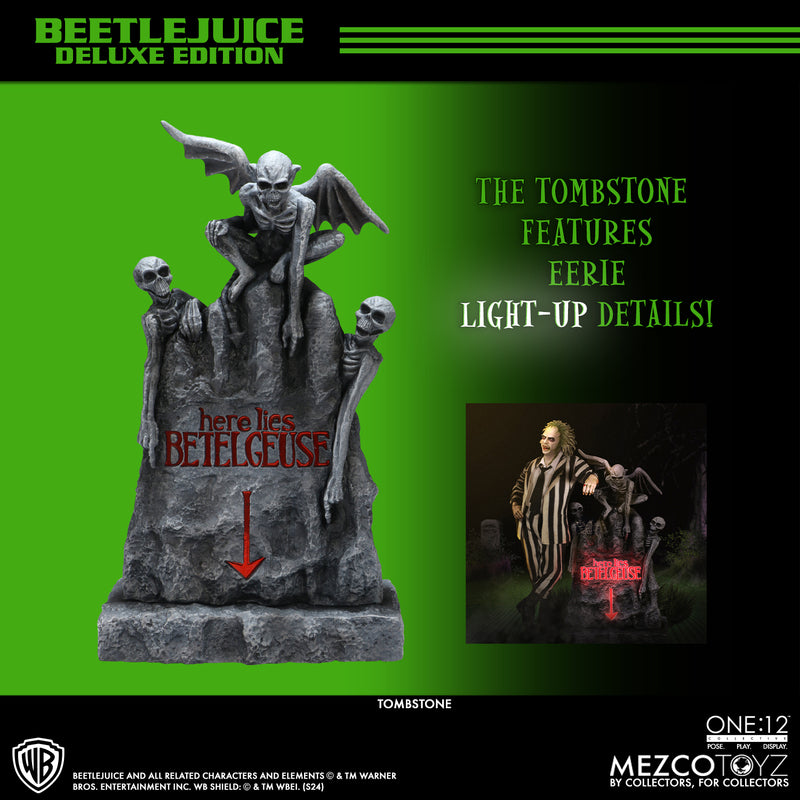 Mezco Toyz Beetlejuice - Deluxe Edition 1:12 Scale Collectible Figure 72502