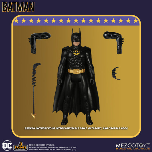 Mezco Toyz 5 Points 1989 Batman Assortment - Batman Collectible Figure