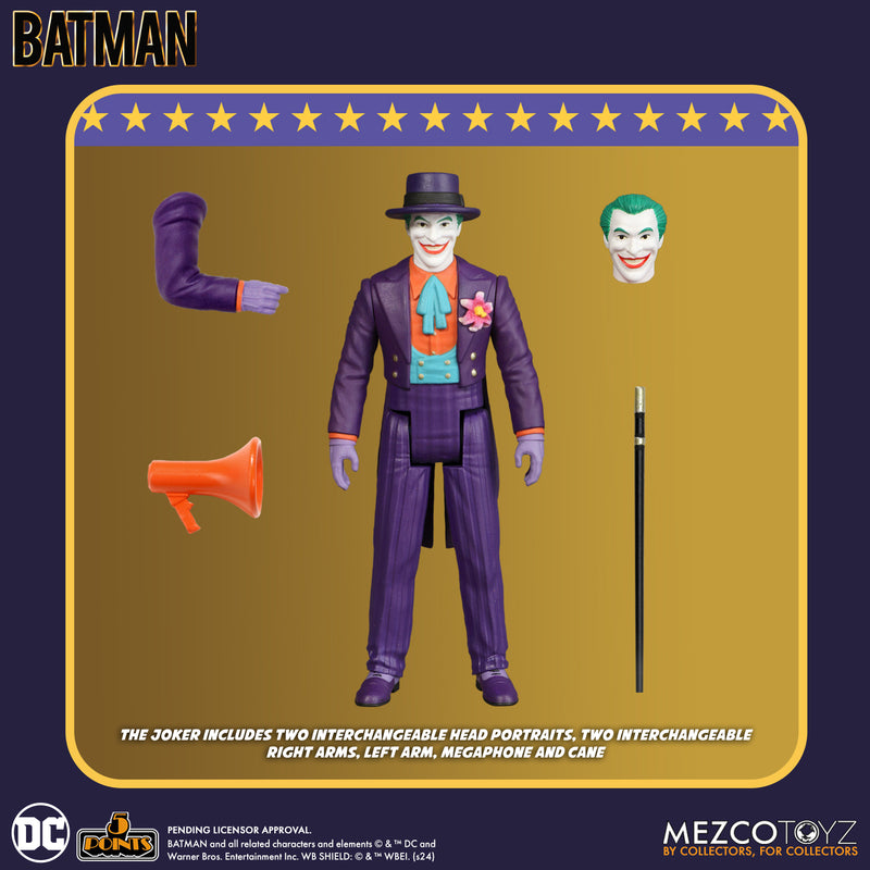 Mezco Toyz 5 Points 1989 Batman Assortment - Joker Collectible Figure