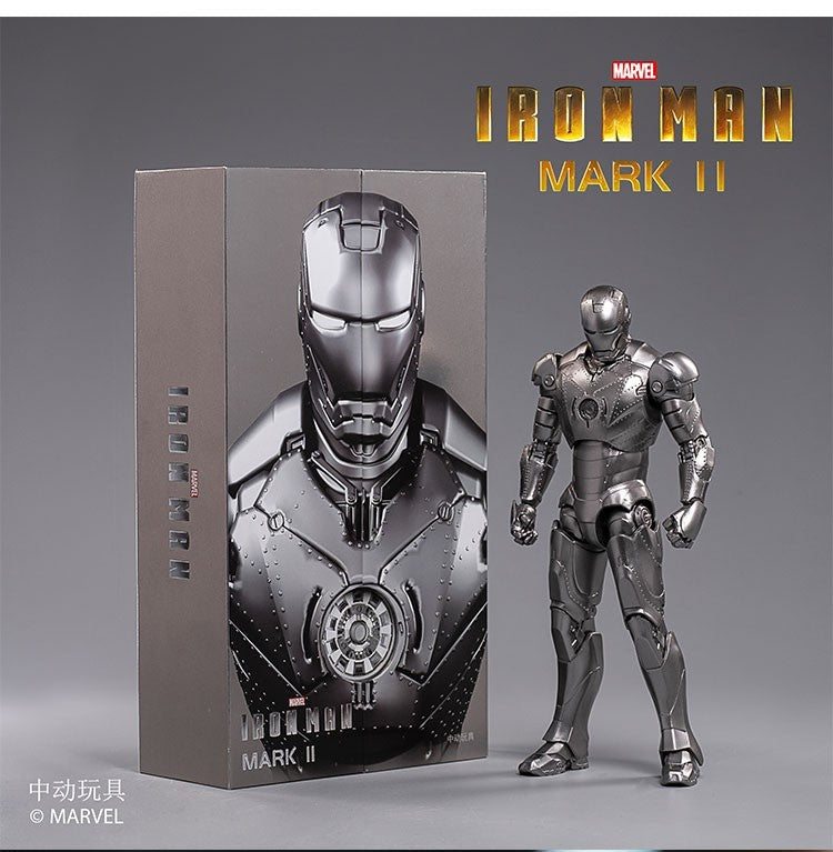 ZD Toys Iron Man Mark II 1:10 Scale Collectible Figure (With Light Up Function)